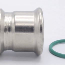 Přechodka lisovací/závit vnitřní 42 mm_1 1/2", nerezová