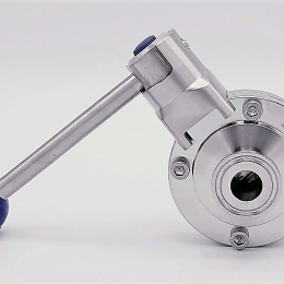 Nerezová klapka přímá, clamp typ C-C DN15 (límeček 34mm)