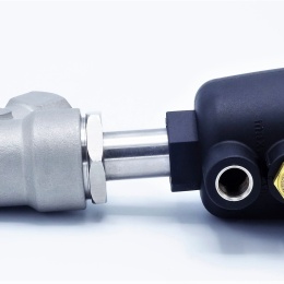 nerezový pneumaticky ovládaný ventil se šikmým sedlem s G-závitem 3/4"