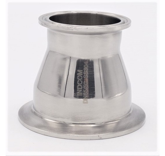 Redukce centrická, clamp DN65/50