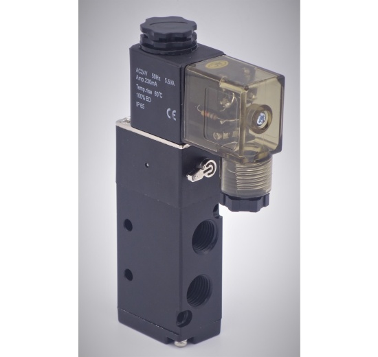 Elektromagnetický rozvaděč 5/2, G 1/8", AC24V