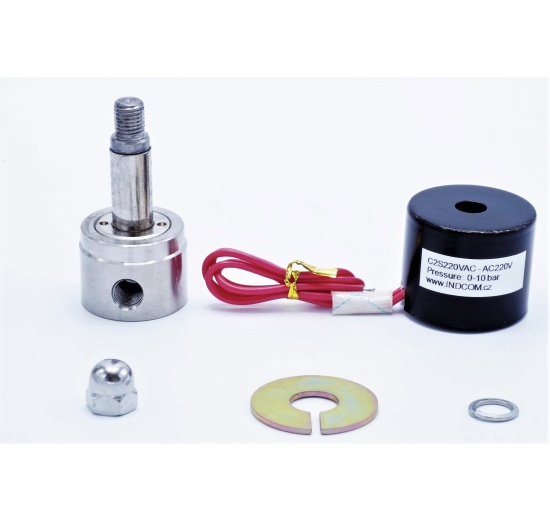 nerezový elektromagnetický ventil AC 220 V