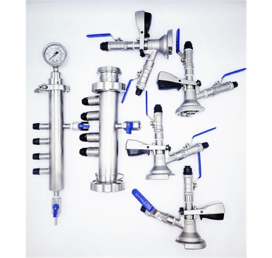 Narážecí hlava celonerezová - plochá (typ A)