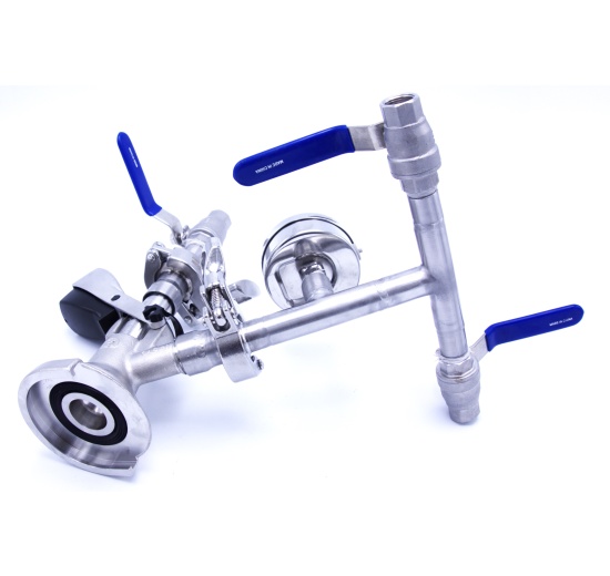 celonerezová narážecí hlava na keg sudy plochá