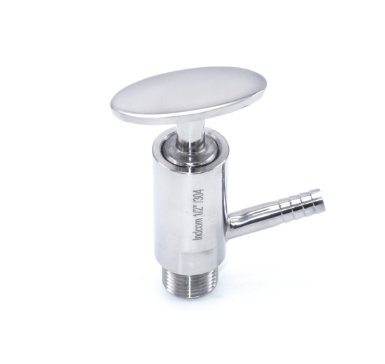 Nerezový vzorkovací ventil závitový  1/2"
