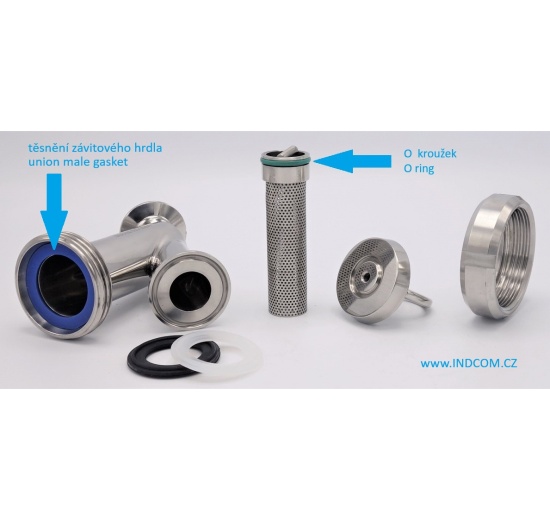 Náhradní těsnění pro Y filtr, CLAMP C-C /navařovací S-S