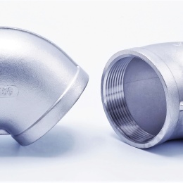 nerezové závitové oblouky, typ 301, 90° 2" (DN50)