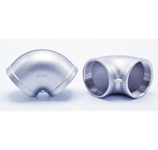 nerezové závitové oblouky, typ 301, 90° 2" (DN50)