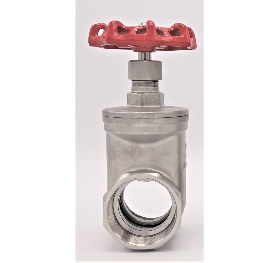 Nerezový uzavírací, regulační šoupátkový ventil 2”