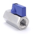 MINI nerezový kulový kohout s redukovaným průtokem, jednodílný, závitový | 1/4”