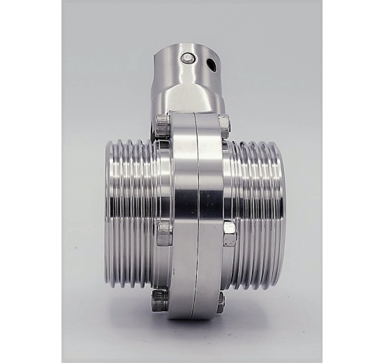 Nerezová klapka přímá, závitová typ G-G DN40