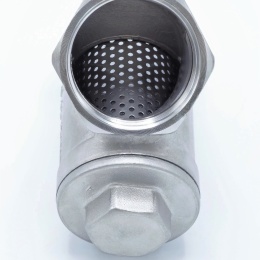 nerezový Y filtr šikmý s jemným sítkem, závitový 1 1/4” DN32