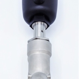 ventil se šikmým sedlem 45° připojení clamp těsnění o-kroužek