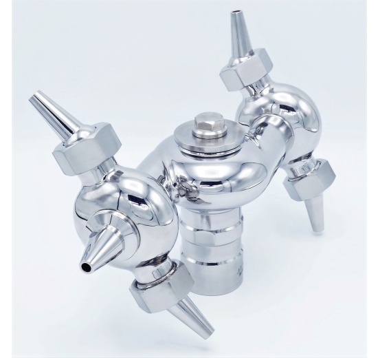 nerezová rotační trysková čistící hlavice, závit 5/4"