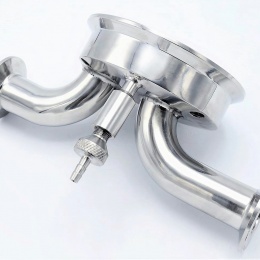 filtrační těleso - vstup a výstup clamp