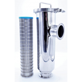 trubkový filtr DN 65 a filtrační štěrbinové síto (průlina 0,55 mm)