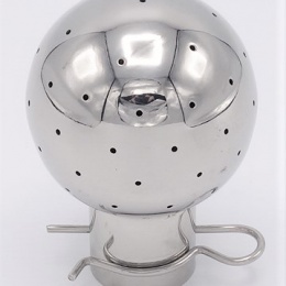 Fixní mycí hlavice navařovací, na závlačku, připojení 23/25,5 mm, průměr koule 52 mm, otvory 1,3 mm