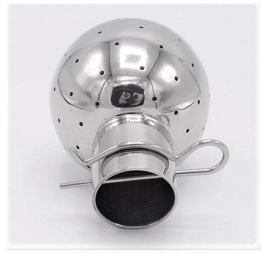 Fixní mycí hlavice navařovací, na závlačku, připojení 23/25,5 mm, průměr koule 52 mm, otvory 1,3 mm