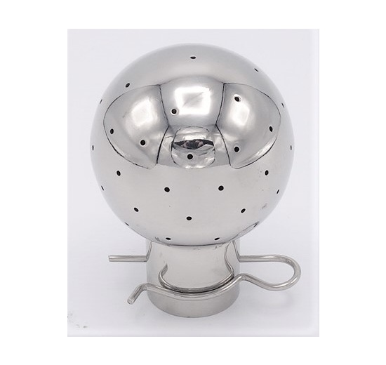 Fixní mycí hlavice navařovací, na závlačku, připojení 23/25,5 mm, průměr koule 52 mm, otvory 1,3 mm