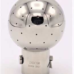 Fixní mycí hlavice navařovací, na závlačku, připojení 28.5/32 mm, průměr koule 63 mm