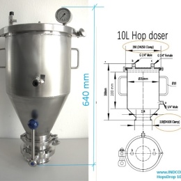 Hopsdrop - nádoba pro studené chmelení | Hops Drop 10L