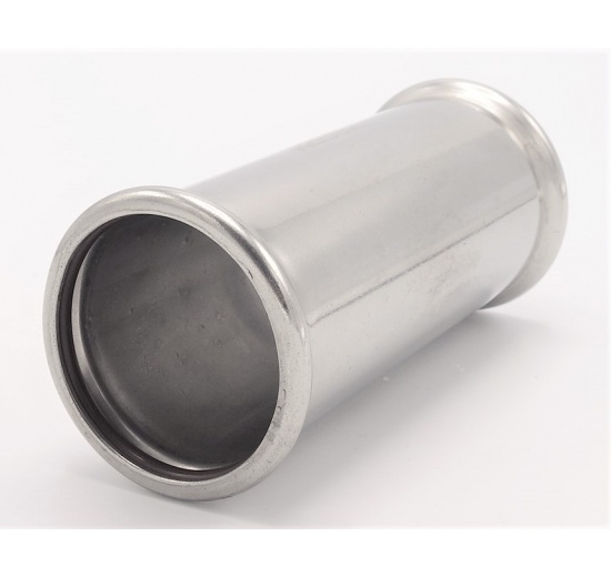 Hrdlo prodloužené 54 mm, nerezové, lisovací
