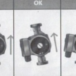 Instalace čerpadla. Čerpadlo nainstalujte tak aby byla hřídel v horizontální poloze.