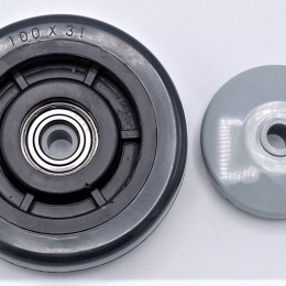 Kolečka transportní, nerezová, průměr 125 mm