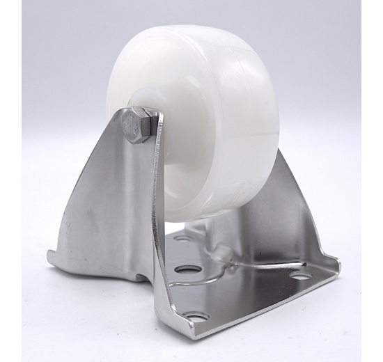 Kolečka transportní pevná nerezová, průměr 80 mm