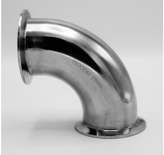 kolena CLAMP nerezová 90° DN65