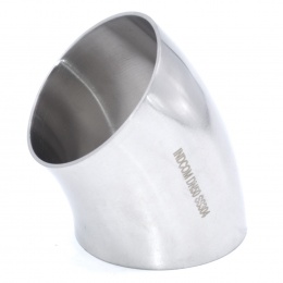 Kolena navařovací - úhel 45° Kolena  oblouk MATERIÁL AISI 304 DIN1.4301