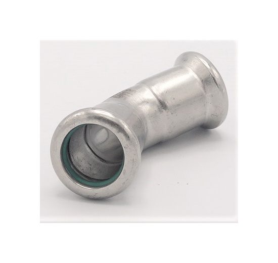 Koleno 45°, lisovací, F/F, 15 mm