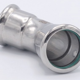 Koleno 45°, lisovací, F/F, 28 mm