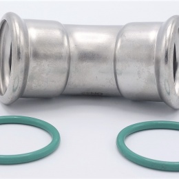 Koleno 45°, lisovací, F/F, 42 mm