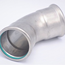 Koleno 45°, lisovací, F/F|54 mm