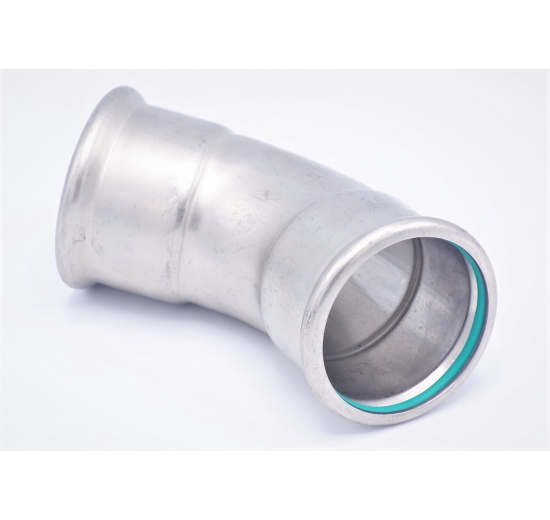 Koleno 45°, lisovací, nerezové