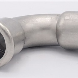 Koleno 90°, lisovací, F/F 18 mm, nerezová ocel