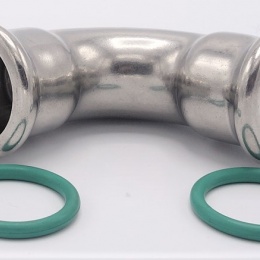 Koleno 90°, lisovací, F/F 22 mm