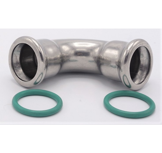 Koleno 90°, lisovací, F/F 22 mm