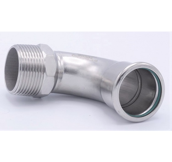 Koleno 90°, lisovací,F/závit vnější, 35 mm_1 1/4"