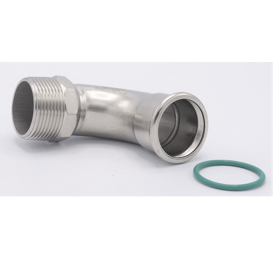 Koleno 90°, lisovací,F/závit vnější, 35 mm_1 1/4"