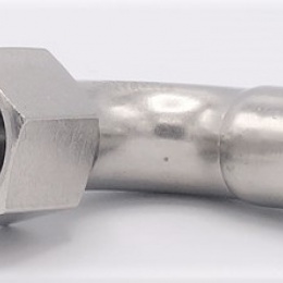 Koleno 90°, lisovací, F/závit vnitřní 15 mm_1/2", nerezová ocel