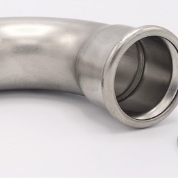 Koleno 90°, lisovací, nerezové, F/M 35 mm