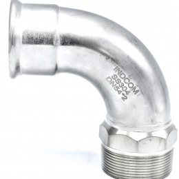 Koleno 90°, lisovací/závit vnější