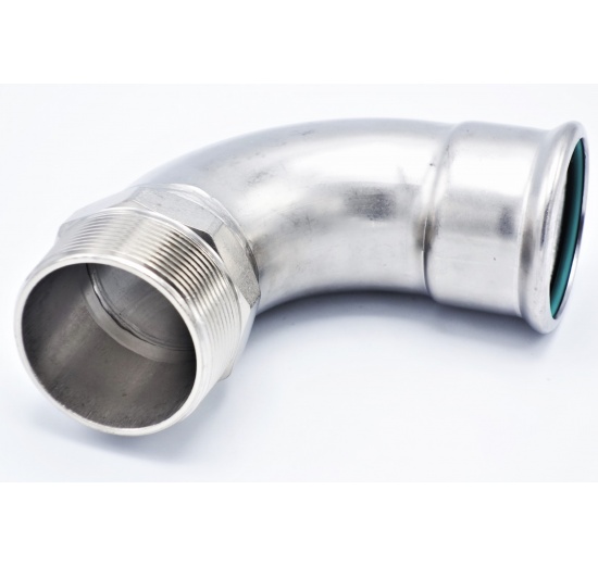 Koleno 90°, lisovací/závit vnější