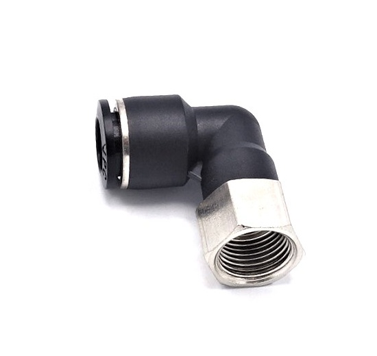 Koleno otočné s vnitřním závitem-nástrčné šroubení z plastu