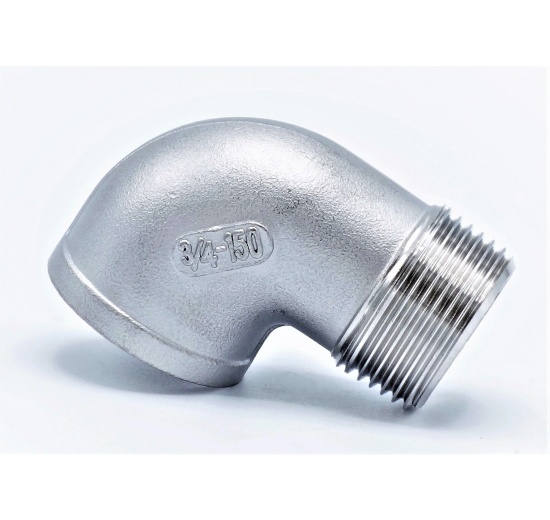 koleno závitové 90° z nerezové oceli s trubkovým závitem 3/4"