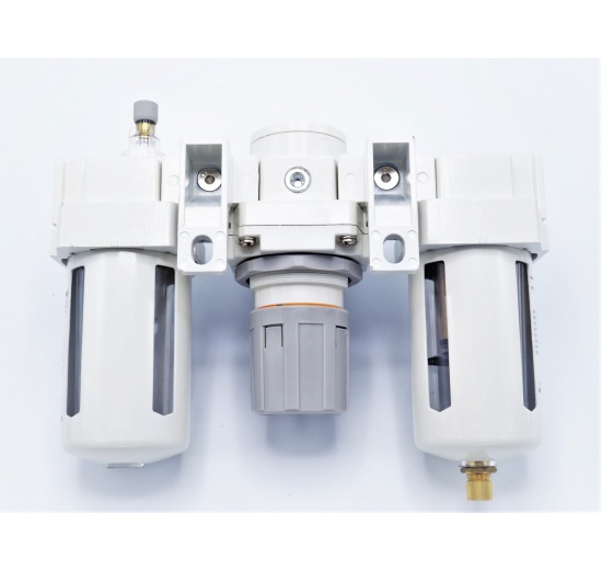 kombinovaná jednotka - filtr + regulátor + lubrikátor