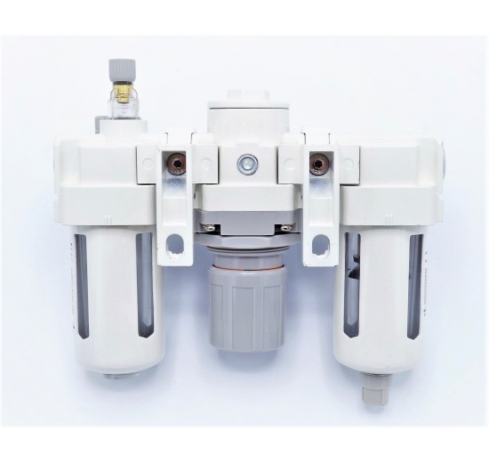 kombinovaná jednotka - filtr + regulátor + lubrikátor