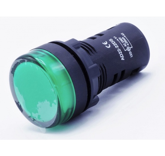 LED signálka AC 220 V - zelená